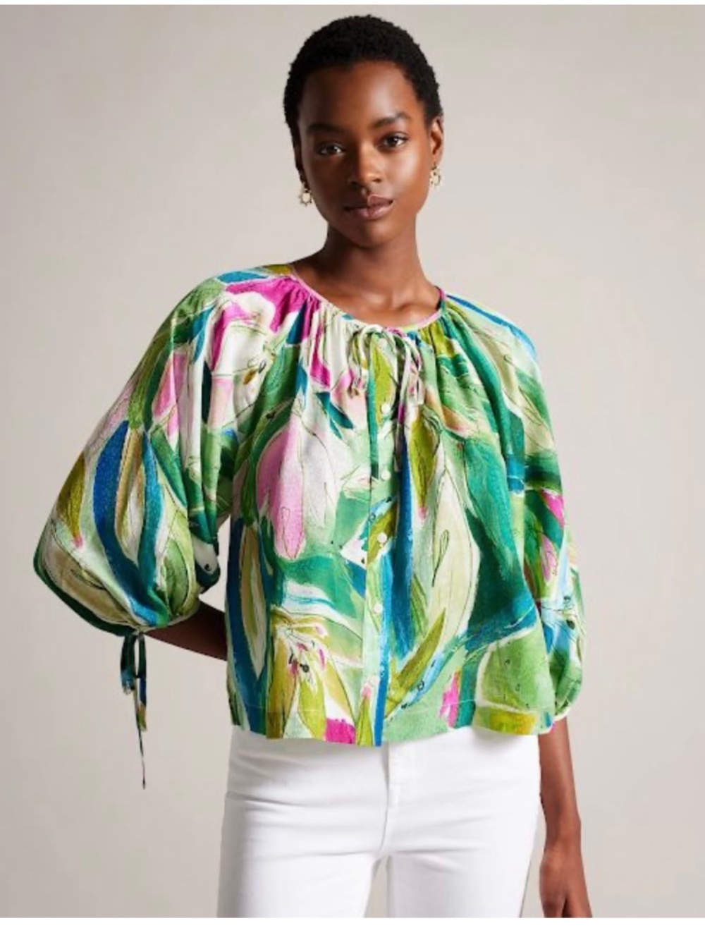NWT - Ted Baker's Karisah Raglan Puff Sleeve Size US 2